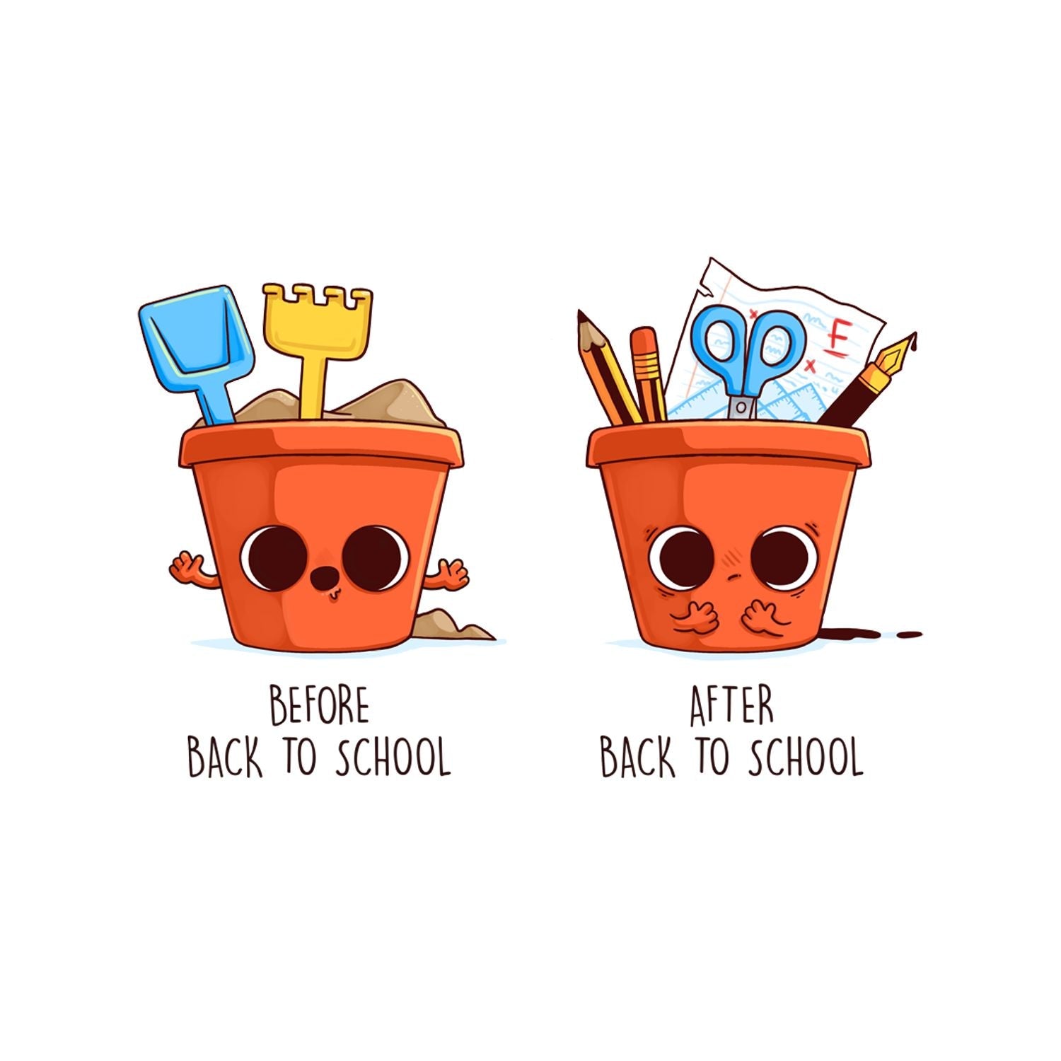 Before After Back to School Summer