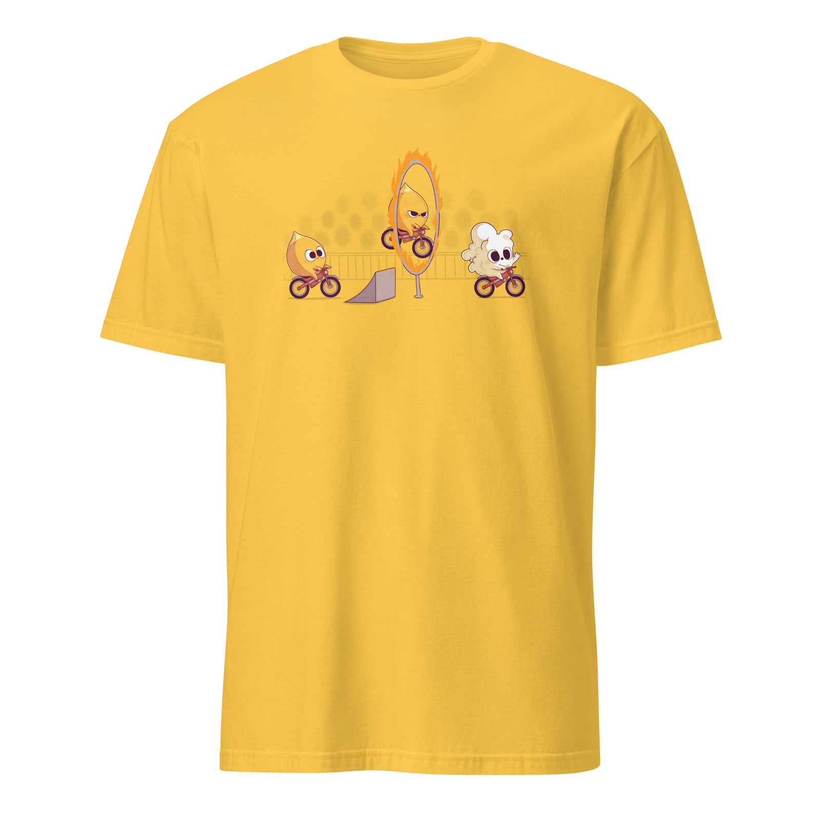 Fire Stunt Unisex T-Shirt Yellow